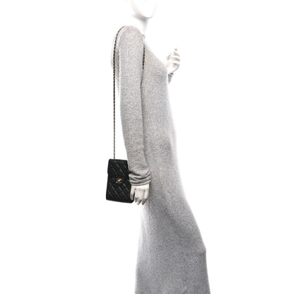Chanel Caviar Quilted Classic Phone Holder Black 2 of 13