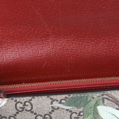 Gucci GG Supreme Monogram Tian Chain Wallet Beige Multicolor Red 6 of 10