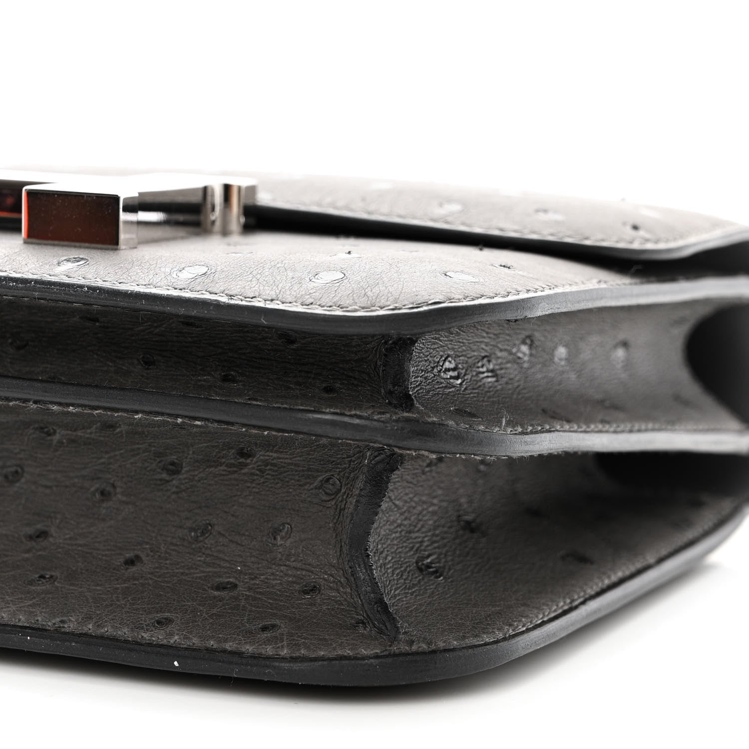 Hermes Ostrich Constance 18 Graphite 10 of 11