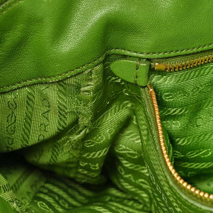 Prada Vernice Gaufre Tote Green 11 of 18