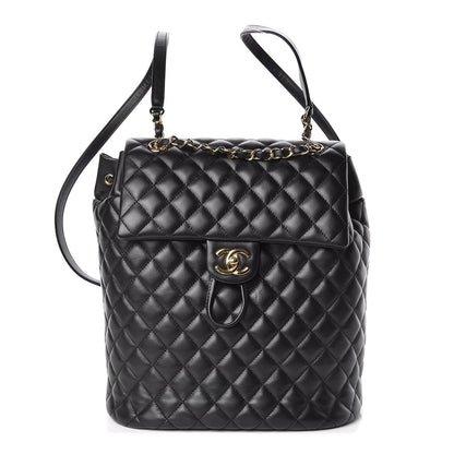 Chanel Lambskin Quilted Large Urban Spirit Backpack Black 1 of 11