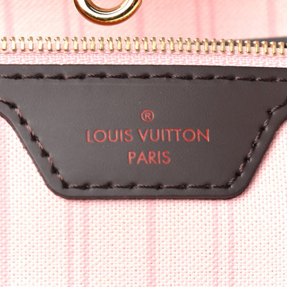 Louis Vuitton Damier Ebene Neo Neverfull MM Rose Ballerine 6 of 9