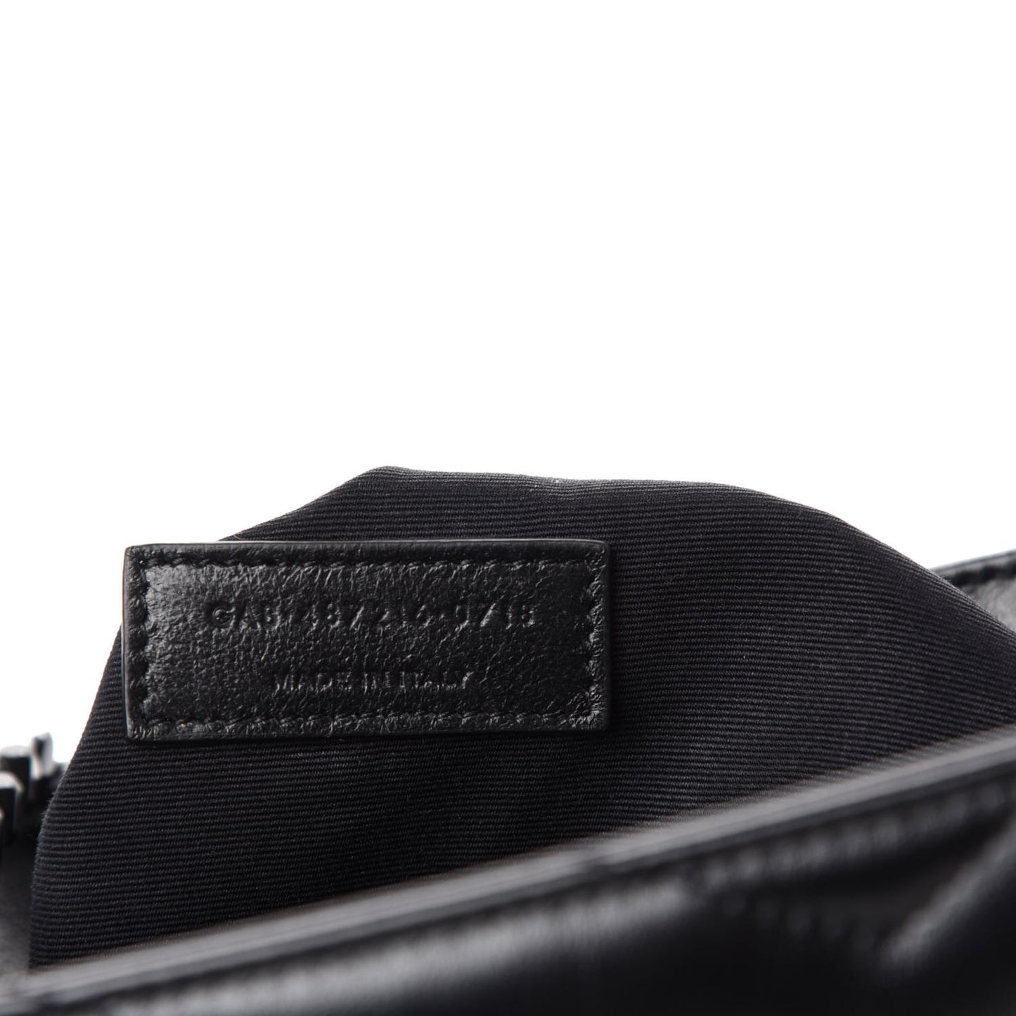Calfskin Y Quilted Monogram Medium Loulou Chain Satchel Black