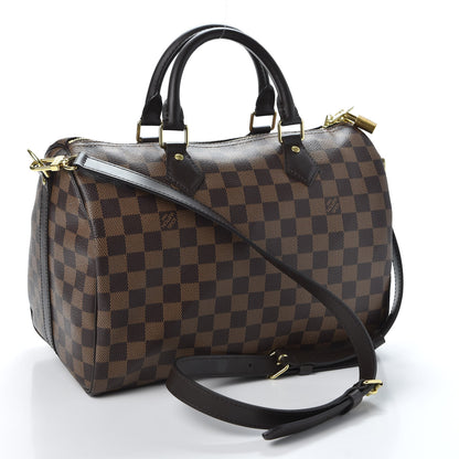 Louis Vuitton Damier Ebene Speedy Bandouliere 30 2 of 9