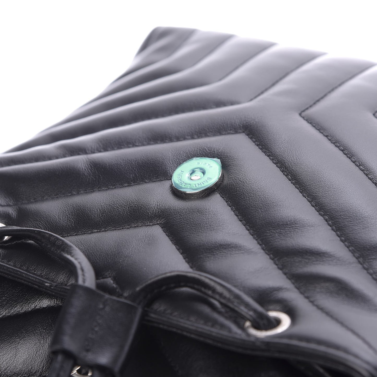 Calfskin Y Quilted Monogram Small Loulou Backpack Black
