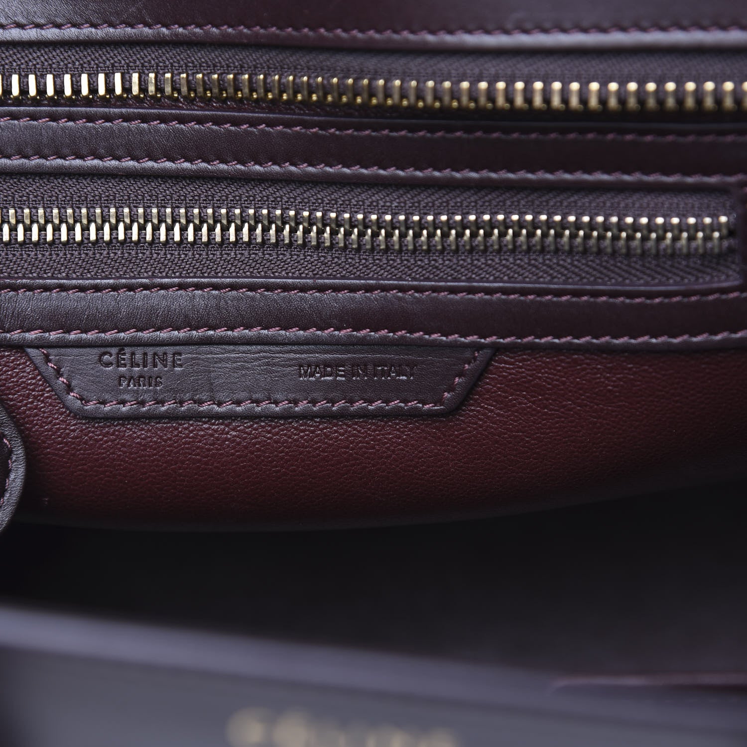 Celine Satin Calfskin Mini Tri-Color Luggage Purple Orchid 5 of 14