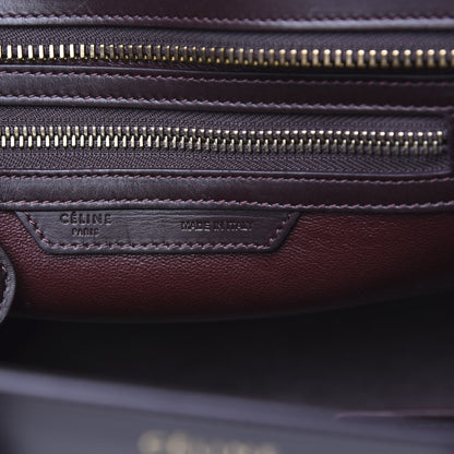Celine Satin Calfskin Mini Tri-Color Luggage Purple Orchid 5 of 14