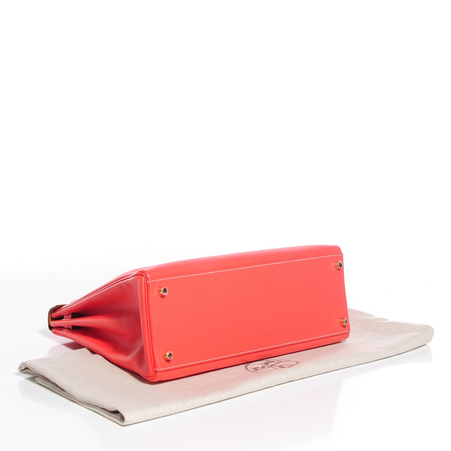 Hermes Epsom Verso Kelly Retourne 35 Rose Jaipur Gold 4 of 29