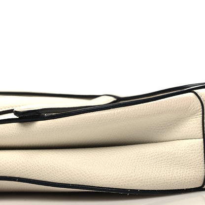 Christian Dior Grained Calfskin Saddle Bag White 10 of 14