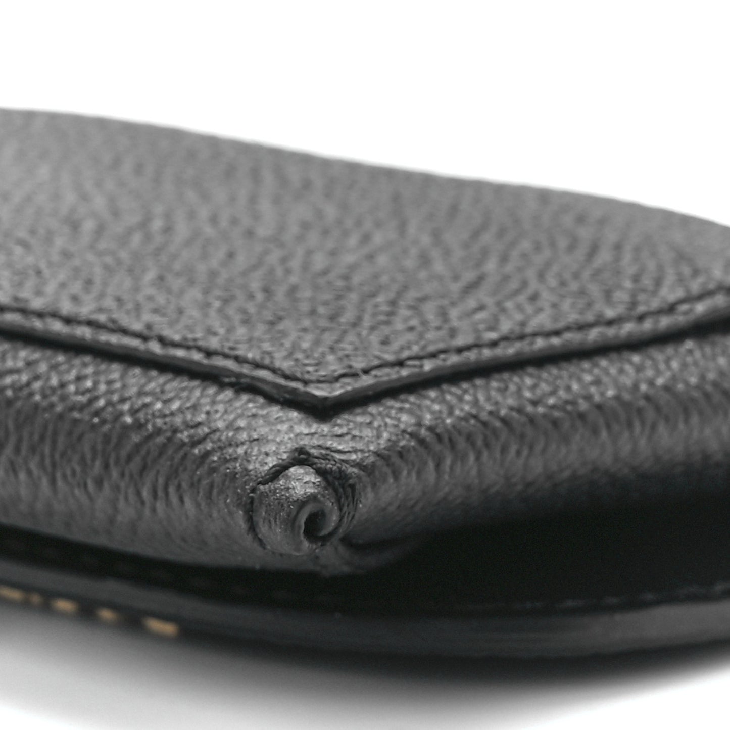 Soft Grain Calfskin Haymarket Check Mayfield Card Case Black