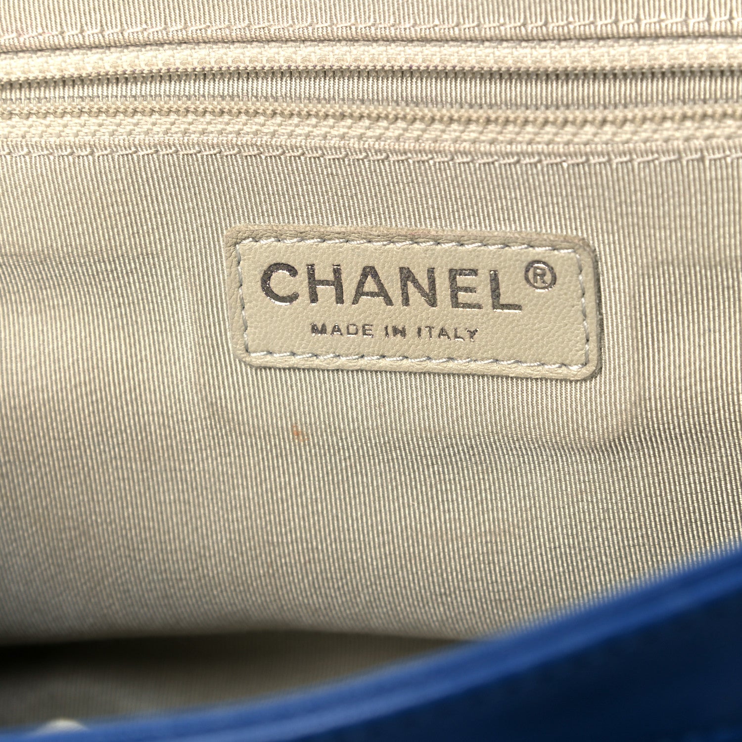 Chanel Washed Lambskin Quilted Medium Chain Around Messenger Blue 6 of 9