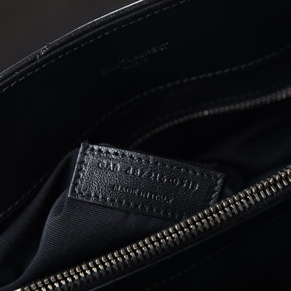 Saint Laurent Calfskin Y Quilted Monogram Medium Loulou Chain Satchel Black 9 of 13