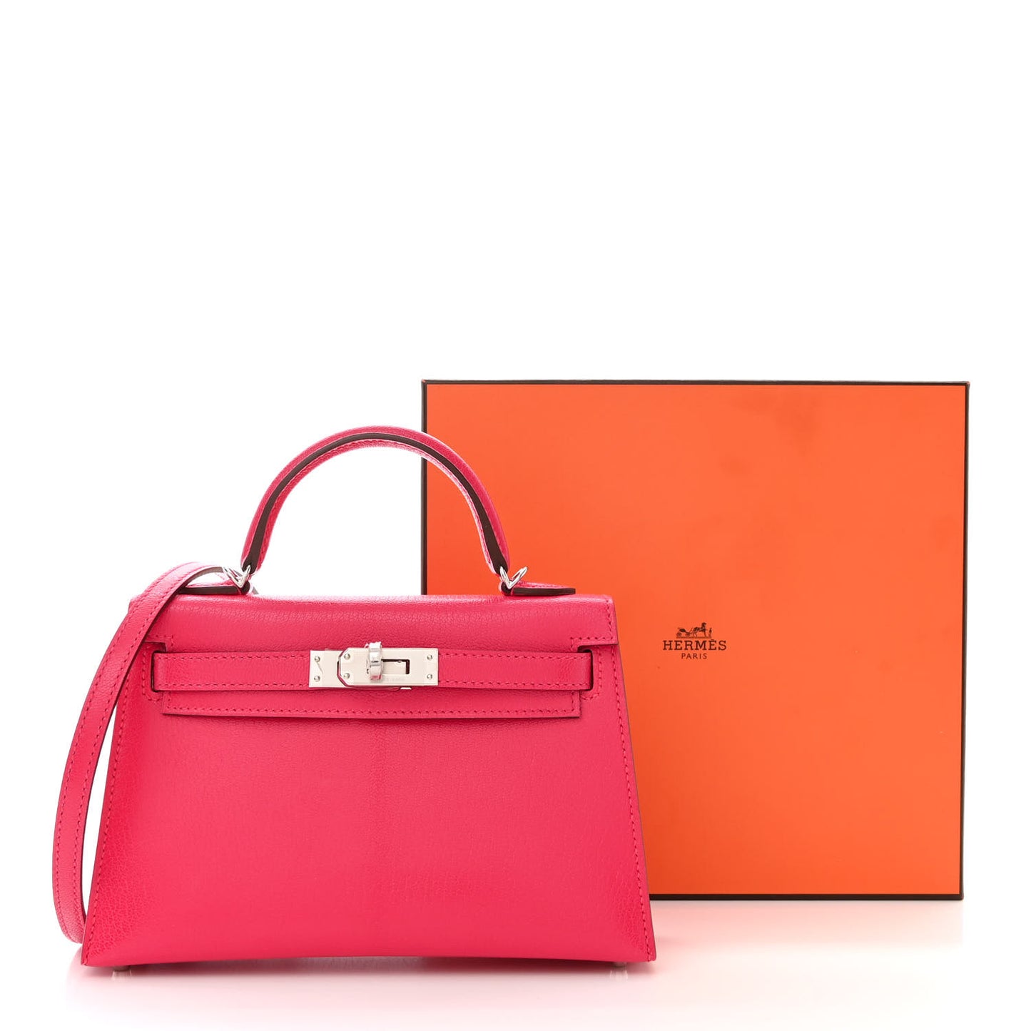 Chevre Chamkila Mini Kelly Sellier 20 Rose Extreme