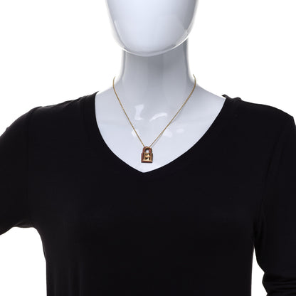 Hermes Swift Small O'Kelly Pendant Necklace Gold 1 of 5