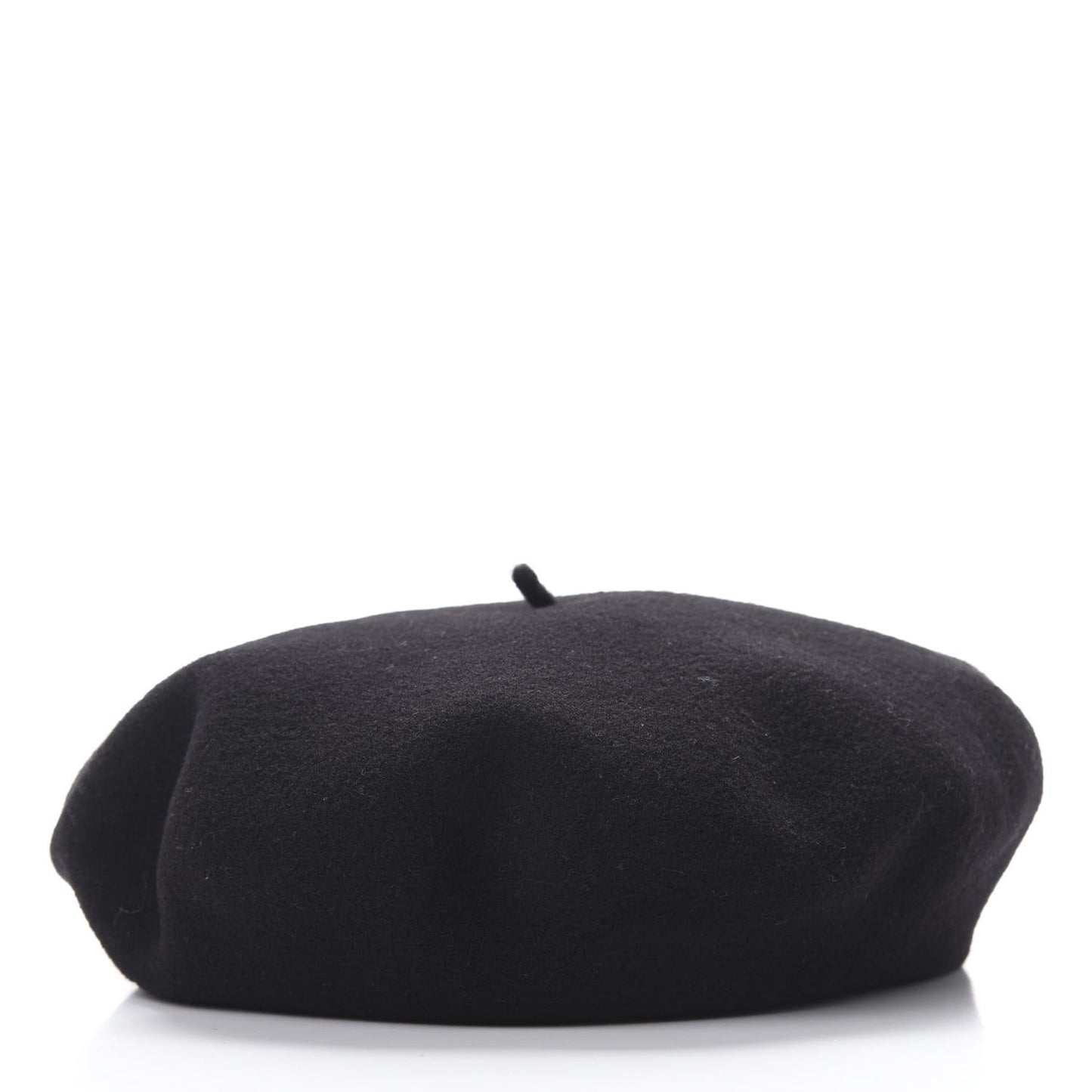 Merino Wool Clou De Sel Bonnie Beret 58 Black