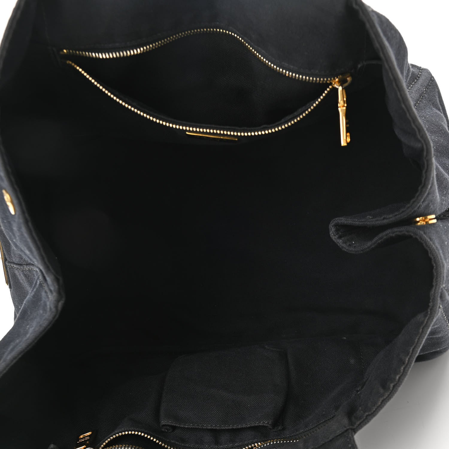 Prada Canapa Logo Tote Black 5 of 12