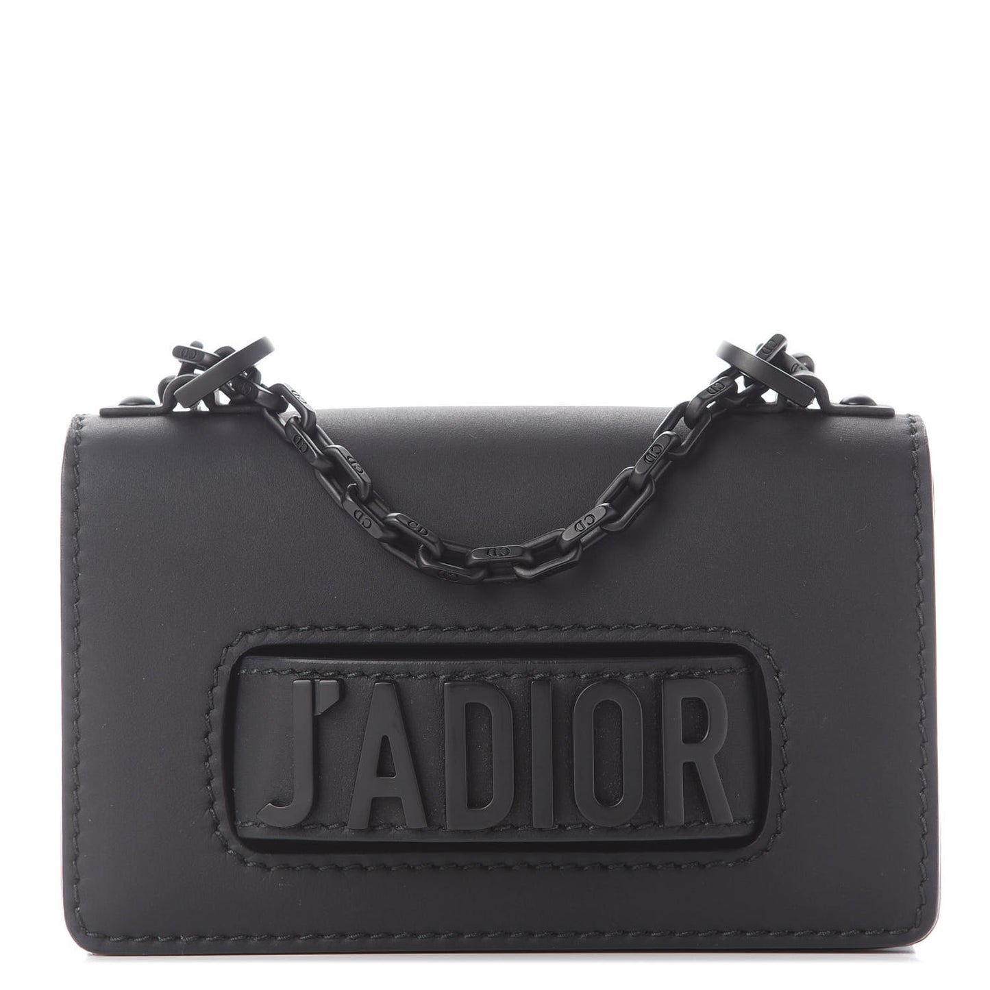 DIOR Ultra Matte Calfskin J'Adior Chain Flap Bag Black