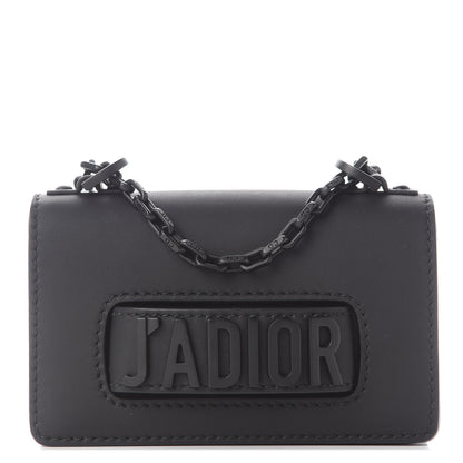 Christian Dior DIOR Ultra Matte Calfskin J'Adior Chain Flap Bag Black 1 of 8
