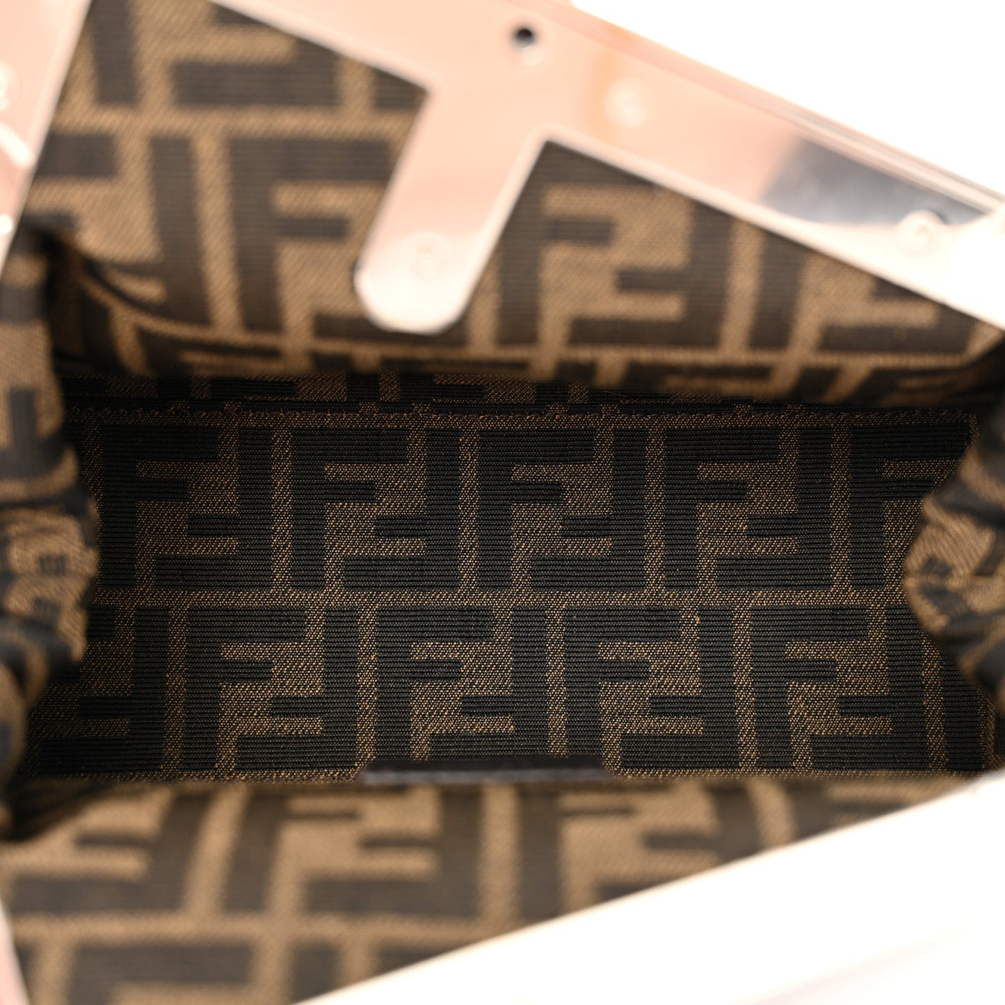 Shiny Nappa Snakeskin Small Fendi First Anthracite Asfalto