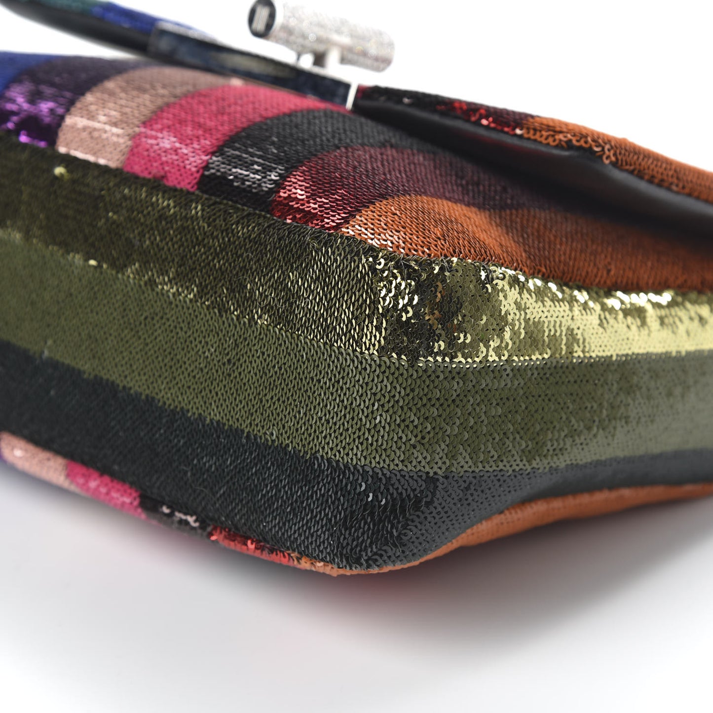 Sequin Soft Rainbow Large Natalia Chain Bag Multicolor