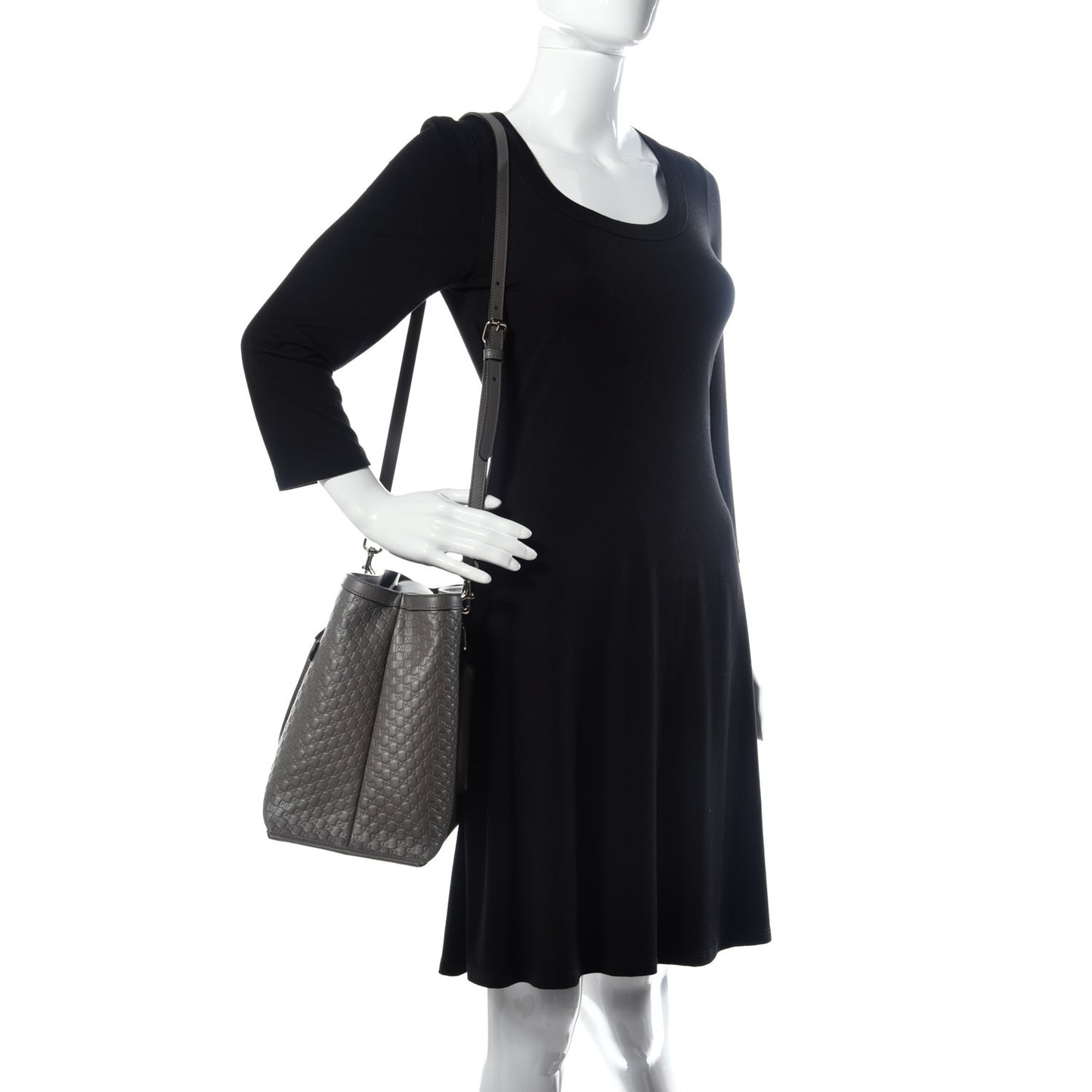 Soft Microguccissima Medium Tote Loess