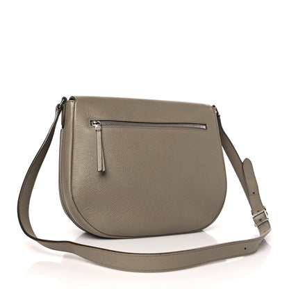 Celine Grained Calfskin Trotteur Messenger Taupe 3 of 15