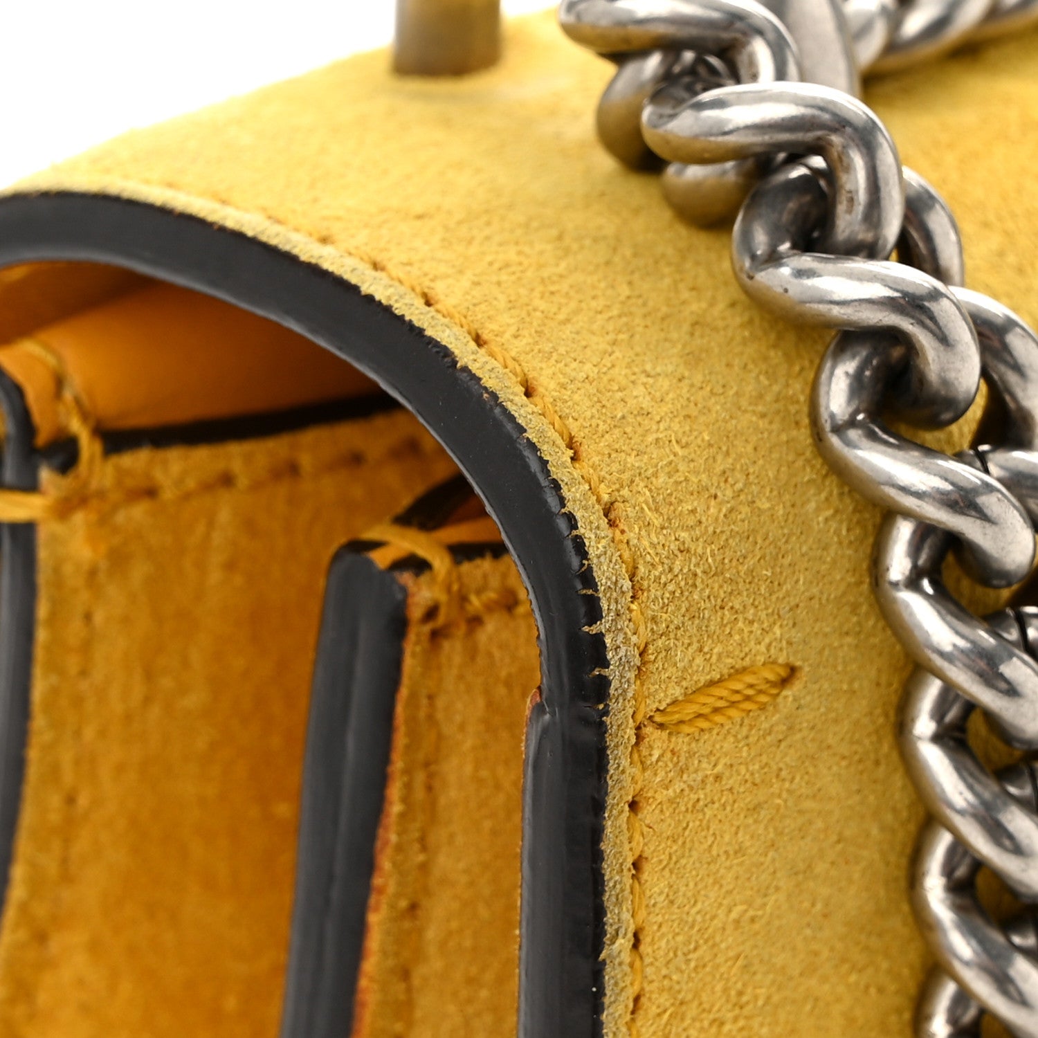 Gucci Suede Small Dionysus Shoulder Bag Yellow 11 of 12