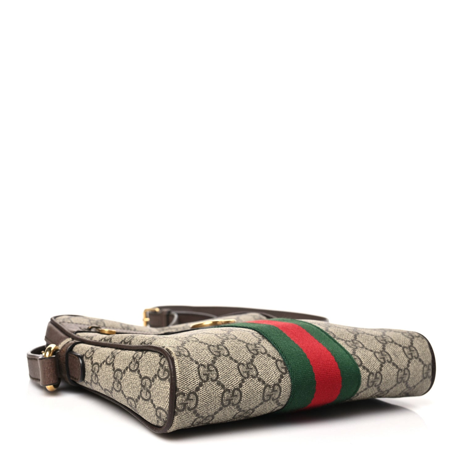 Gucci GG Supreme Monogram Web Small Ophidia Messenger Bag Brown 4 of 10