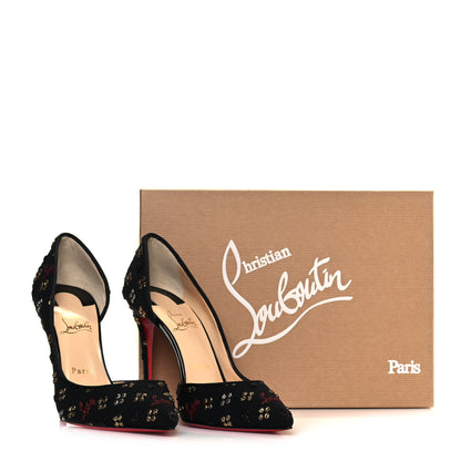 Christian Louboutin Jacquard Loubi In The Sky Iriza 100 Pumps 39 Multi Black 9 of 9