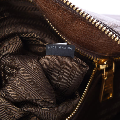 Prada Vitello Shine Hobo Nocciolo 7 of 10