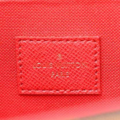 Louis Vuitton Damier Ebene Pochette Felicie Chain Wallet 6 of 11