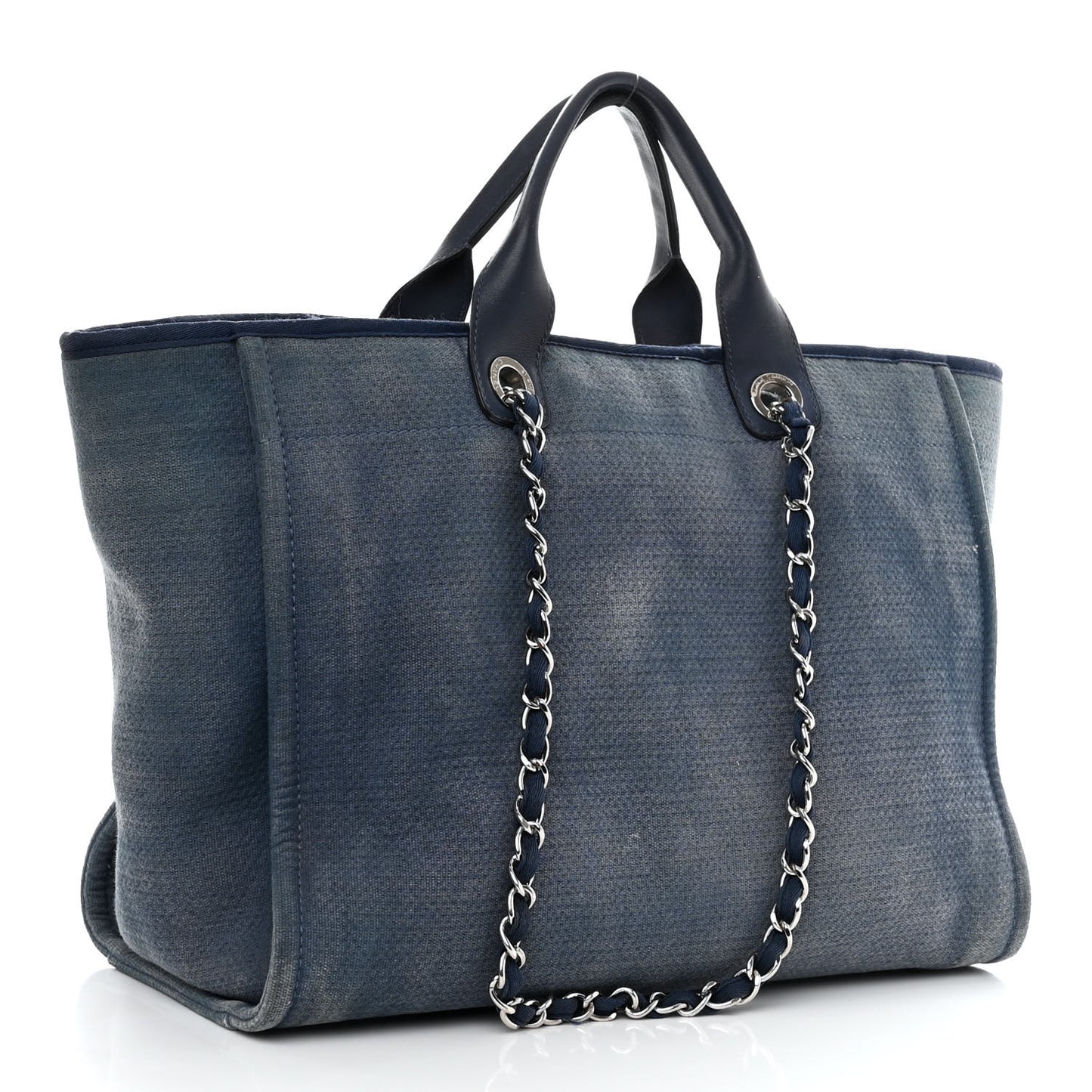 Canvas Medium Deauville Tote Blue