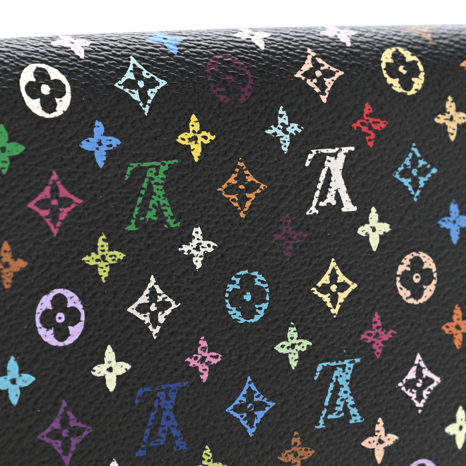 Louis Vuitton Monogram Multicolor Porte Tresor International Wallet Black 9 of 10