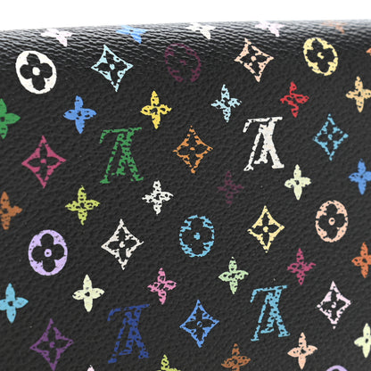 Louis Vuitton Monogram Multicolor Porte Tresor International Wallet Black 9 of 10