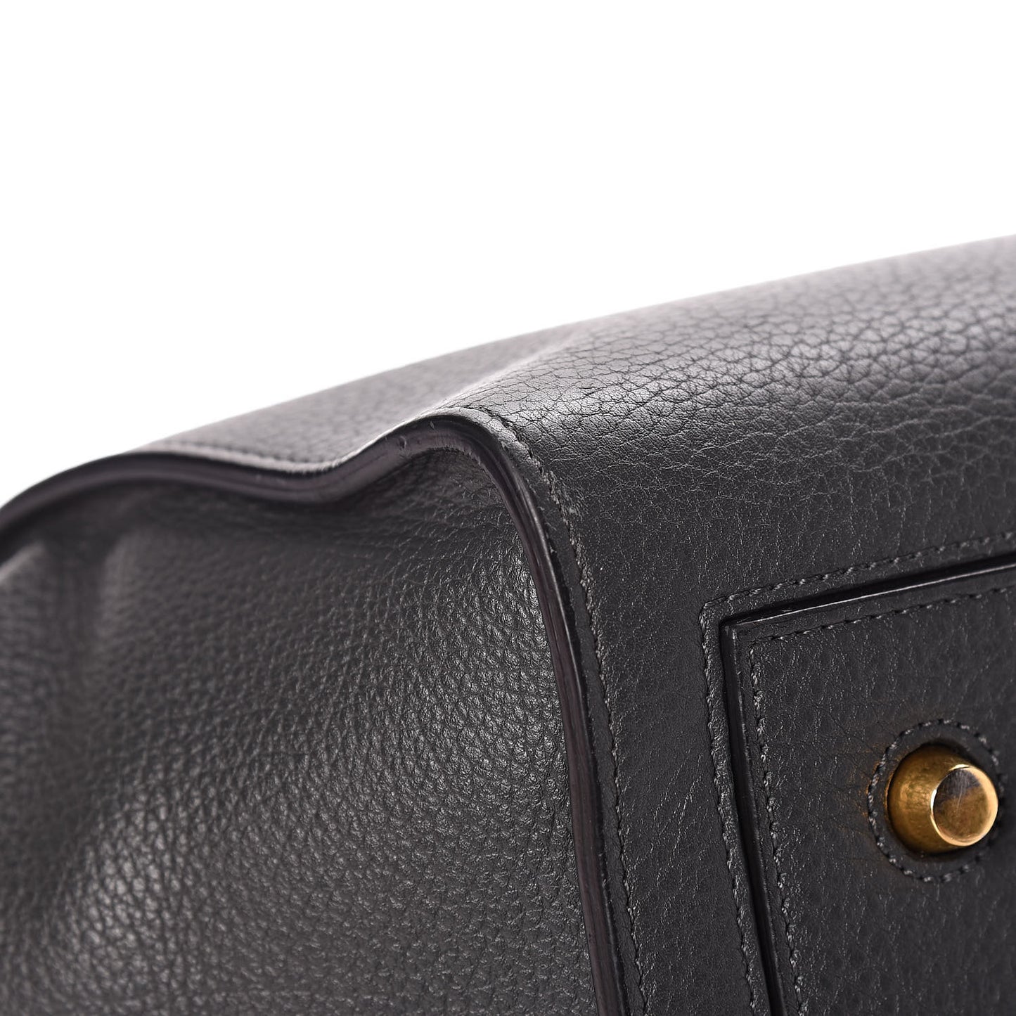 Crisped Calfskin Medium Tie Knot Tote Anthracite