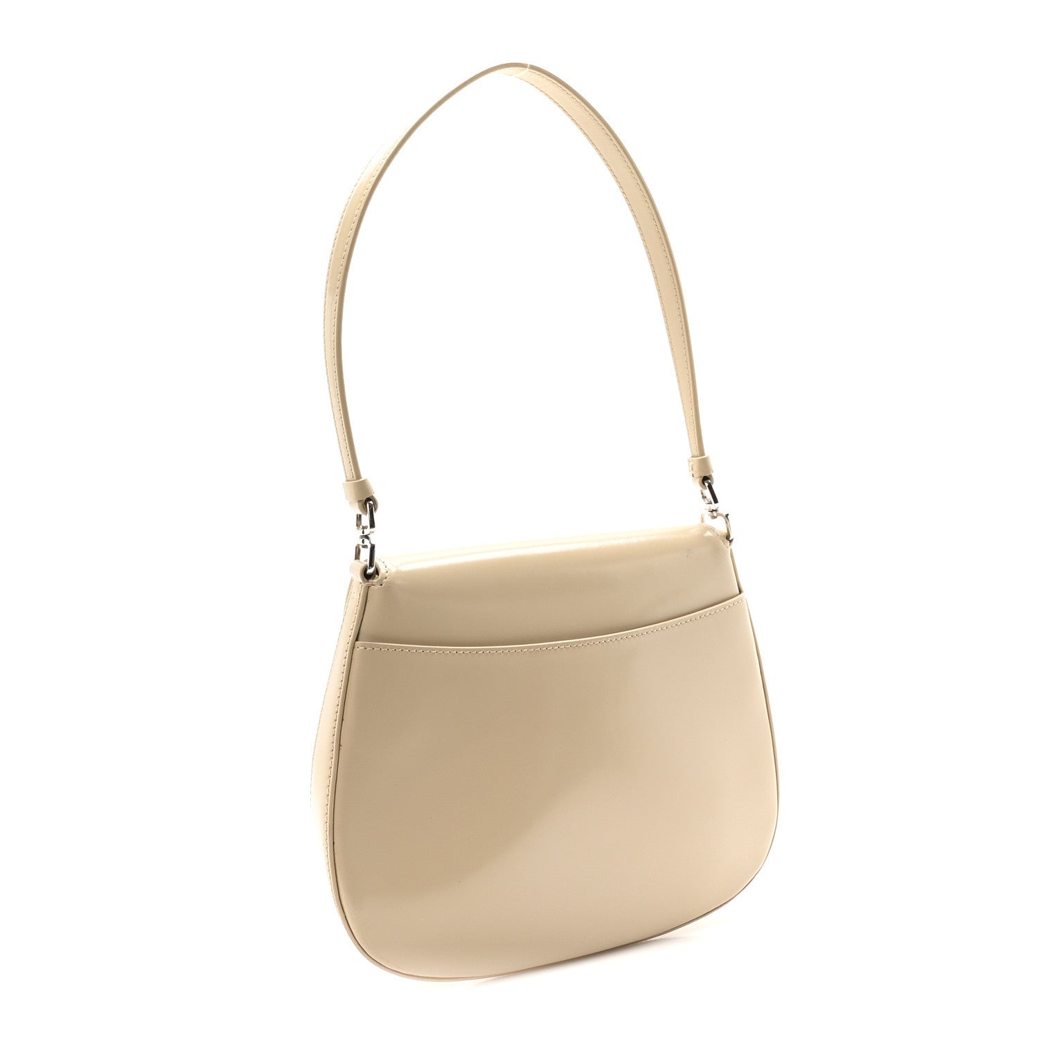 Prada Spazzolato Cleo Flap Shoulder Bag Deserto 3 of 9