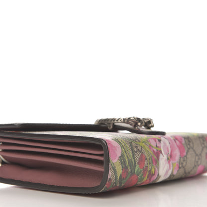 Gucci GG Supreme Monogram Blooms Mini Dionysus Chain Wallet Beige Multicolor Dry Rose 6 of 8