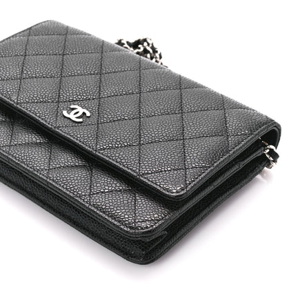 Chanel Caviar Quilted Wallet on Chain WOC Black 12 of 13