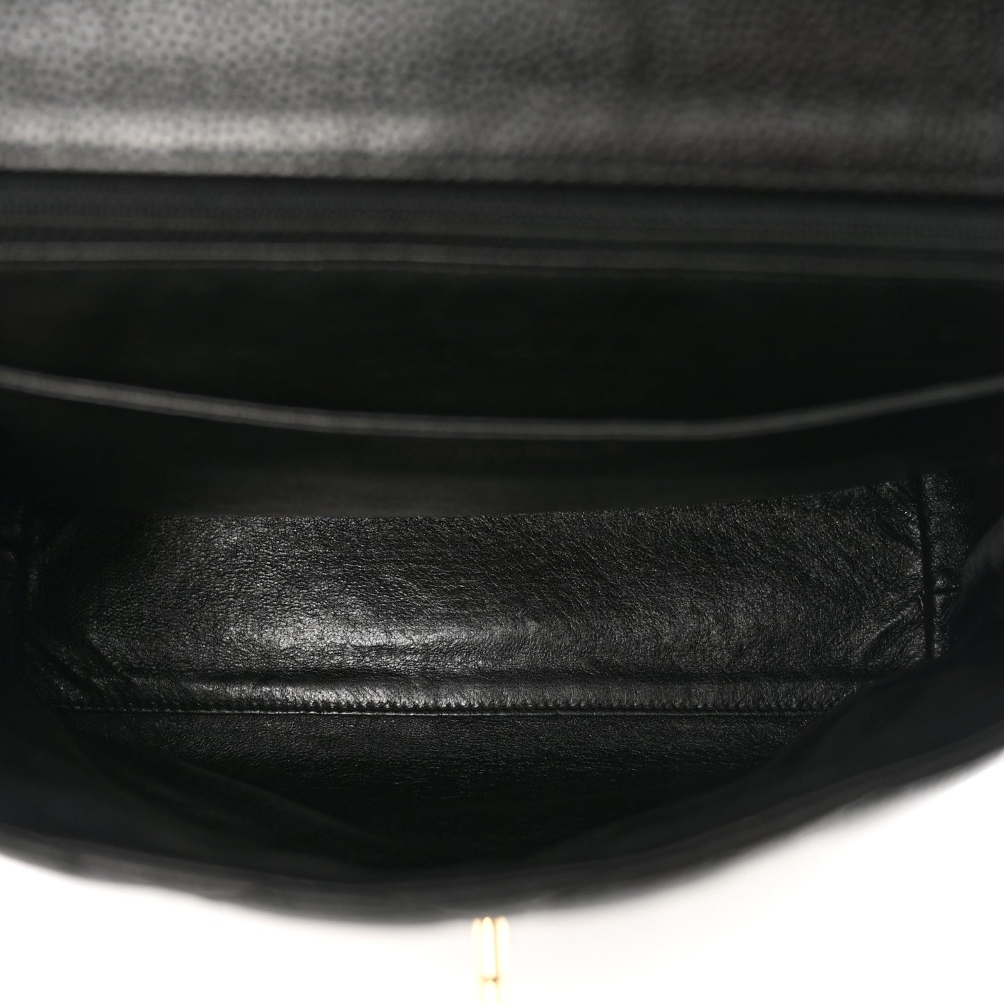 Caviar Quilted Jumbo Kelly Flap Black