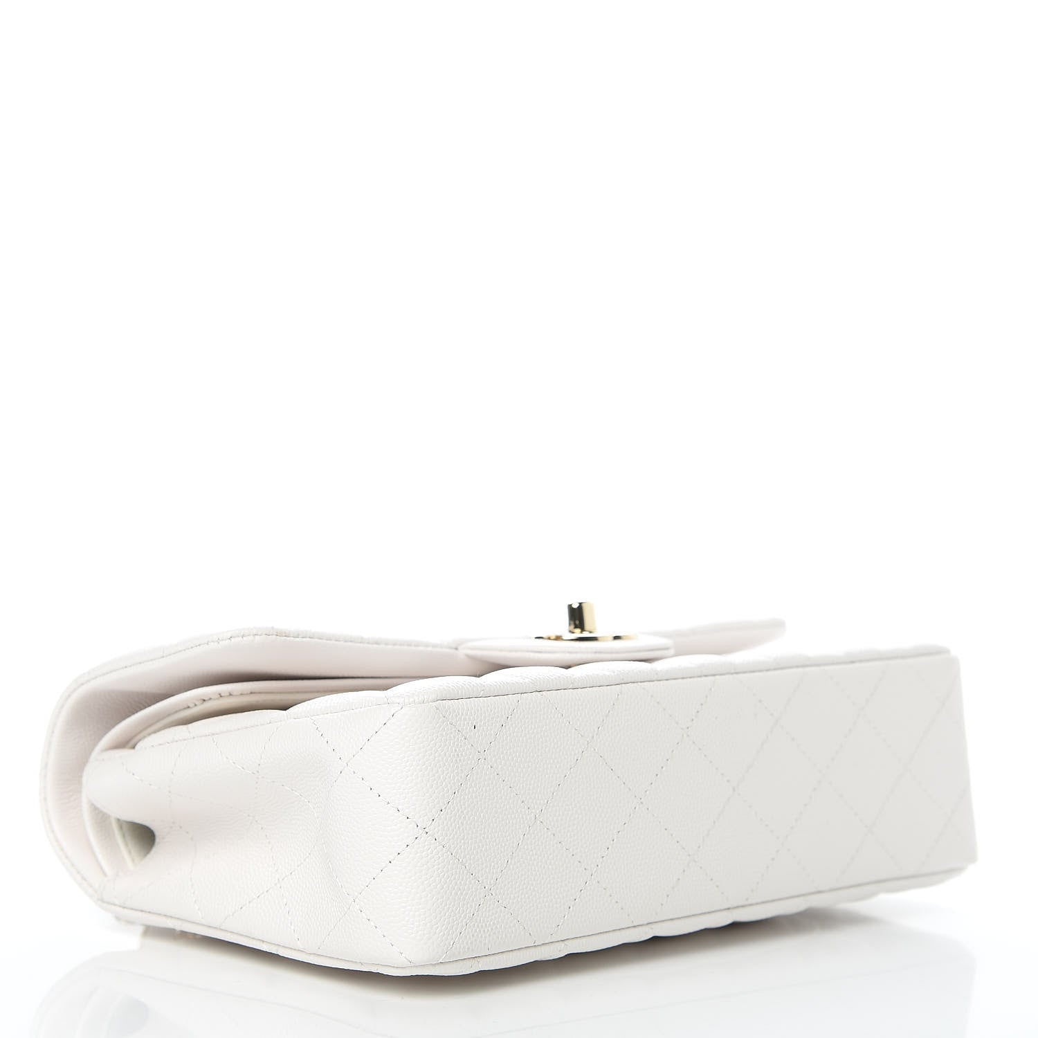 Chanel Caviar Quilted Small Double Flap White 4 of 9
