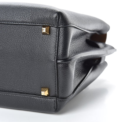 MCM Grained Calfskin Medium Milla Tote Black 12 of 14