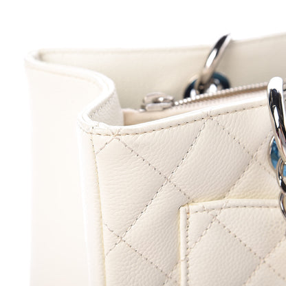 Chanel Caviar Quilted Grand Shopping Tote GST White 15 of 15