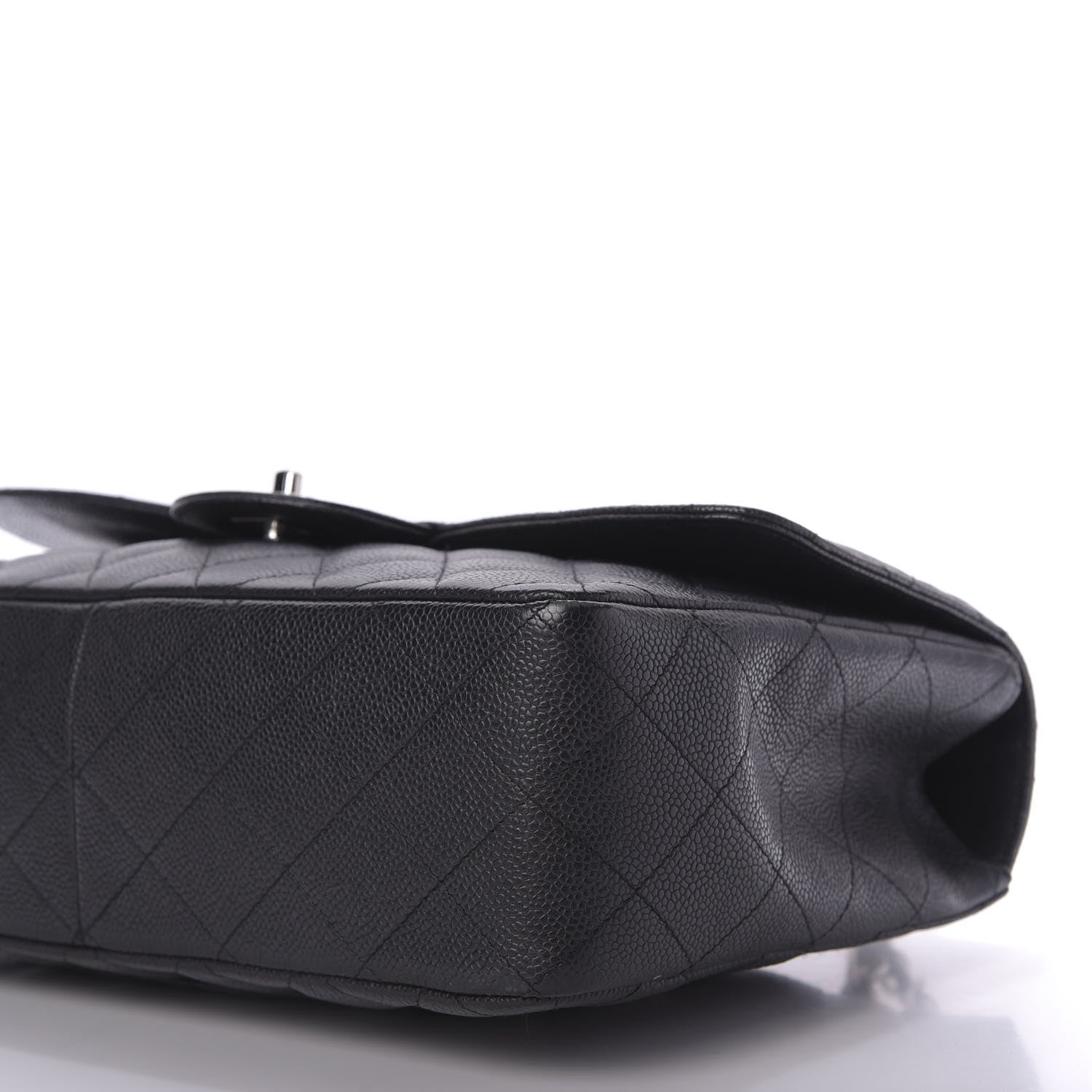 Chanel Caviar Quilted Jumbo Single Flap Black 7 of 10