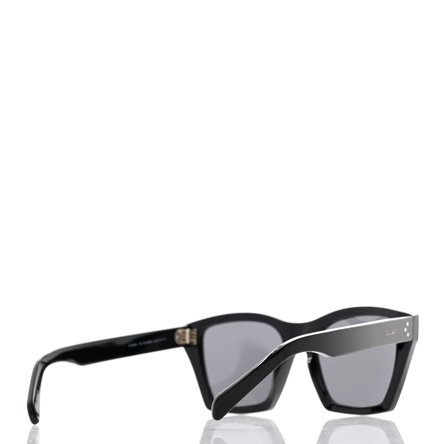 Acetate Polarized Square Sunglasses CL40090I Black