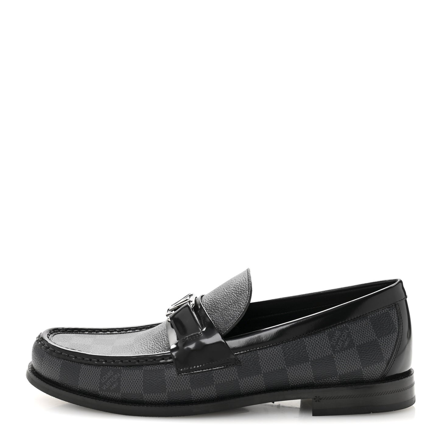 Damier Graphite Calfskin Mens Major Loafers 8