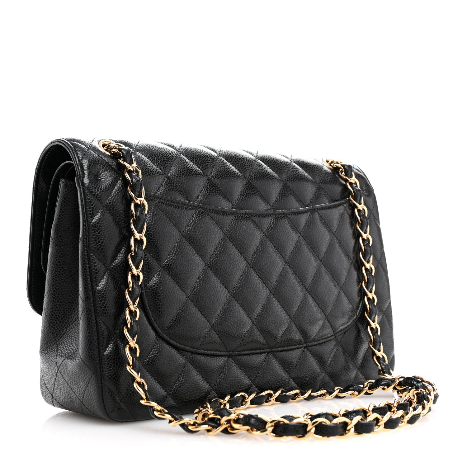 Chanel Caviar Quilted Jumbo Double Flap Black 3 of 12