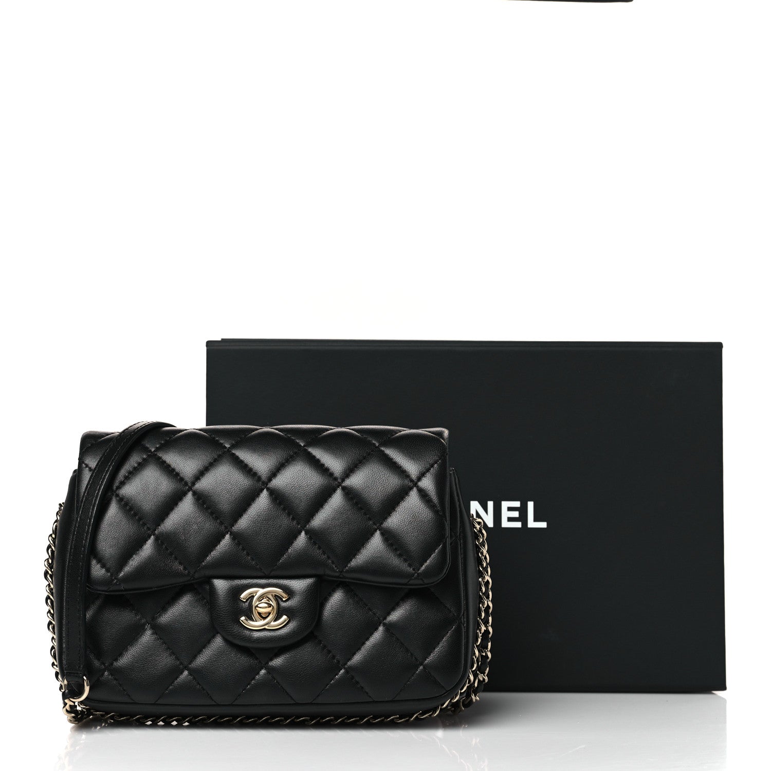 Chanel Lambskin Quilted Small My Precious Flap Black 10 of 10