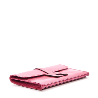 Hermes Lizard Mini Jige Clutch Violet 6 of 11