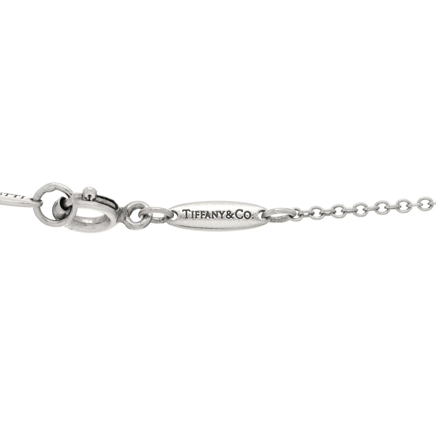 Sterling Silver 18K Rose Gold Elsa Peretti Extra Mini Double Open Heart Pendant Necklace