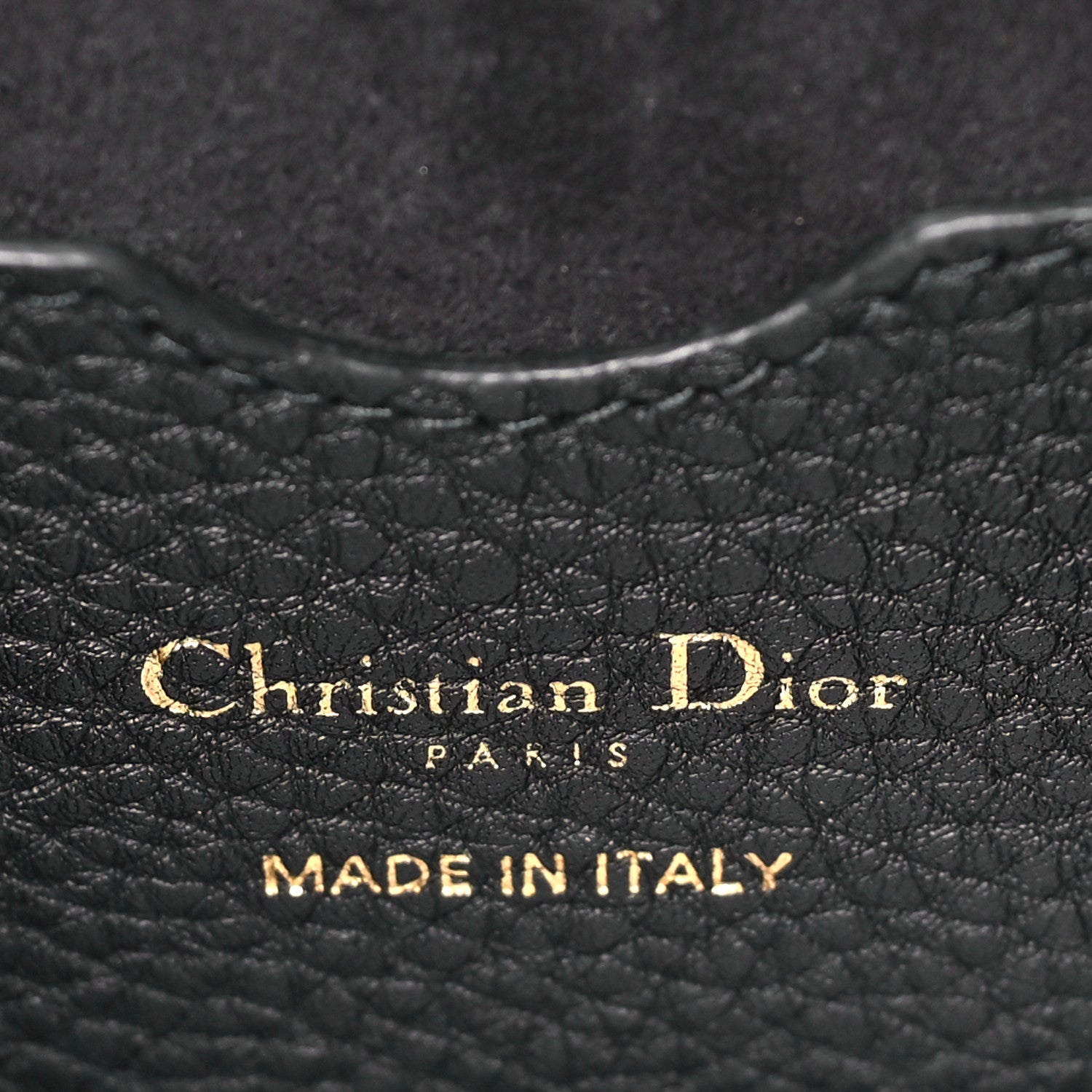 Christian Dior Grained Calfskin Large Bobby Flap Black 6 of 10